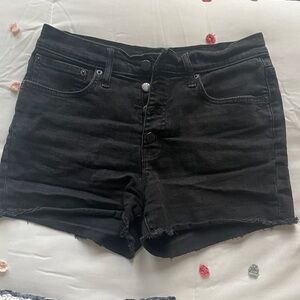 J. Crew Black Jean Shorts